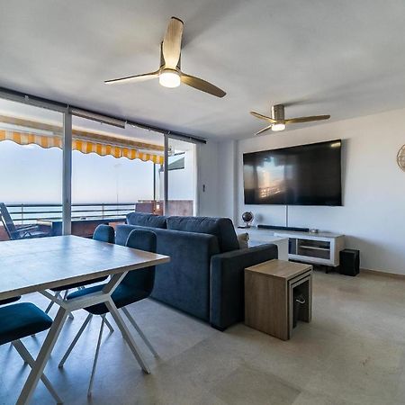 Vistas Azules -- Remodeled, Large Terrace, Spectacular Ocean Views And Beach Level Access Torremolinos Exteriör bild