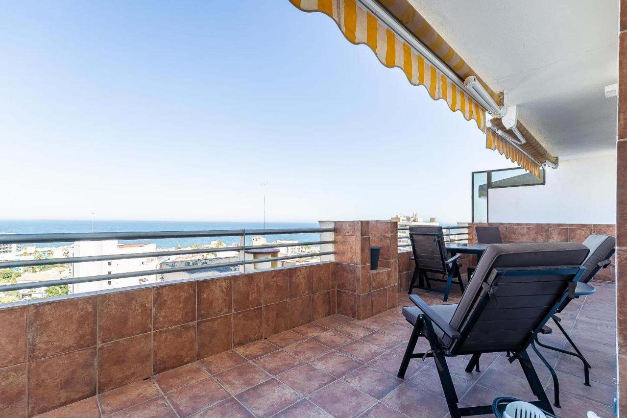 Vistas Azules -- Remodeled, Large Terrace, Spectacular Ocean Views And Beach Level Access Torremolinos Exteriör bild
