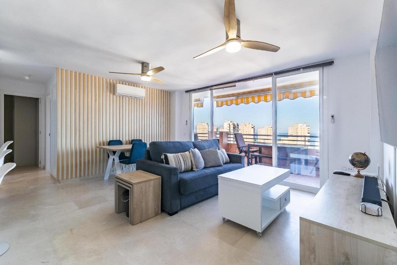 Vistas Azules -- Remodeled, Large Terrace, Spectacular Ocean Views And Beach Level Access Torremolinos Exteriör bild